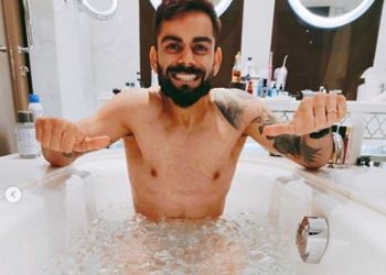 Virat Kohli cold plunge